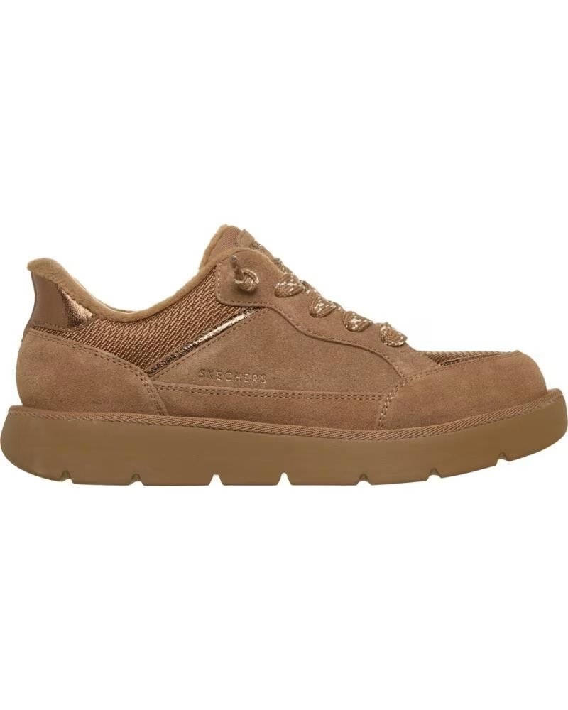 SKECHERS KEEPSAKES COZY STREET HIKER E CAMEL