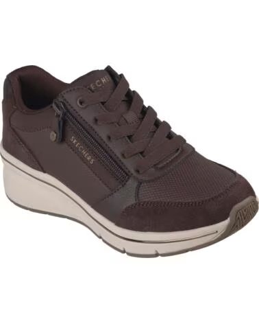 SKECHERS BILLION FLEX LUXE UP ZAPATILLAS CON PLATAFORMA MARRÓN MUJER MARRON