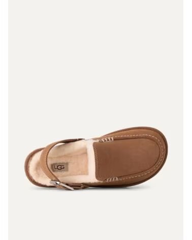 UGG GOLDENSTAR EVELINA CLOG SABOTS EN CUIR CUERO