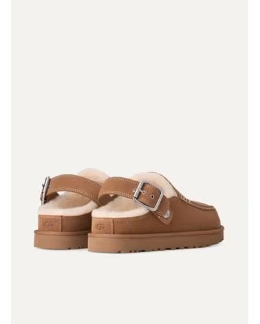 UGG GOLDENSTAR EVELINA CLOG SABOTS EN CUIR CUERO