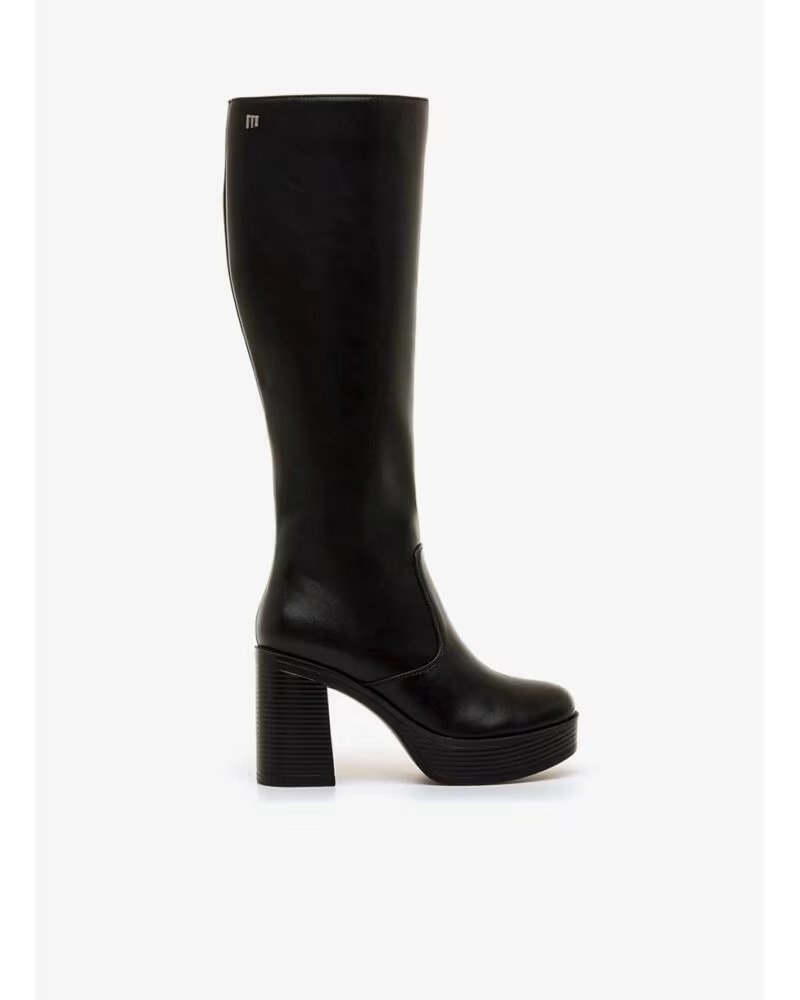 BOTTES HAUTES MTNG 50522 À TALON ET PLATEFORME NEGRO