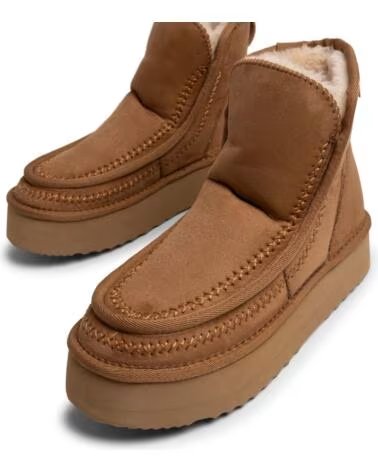 BOTTINES MTNG 60095 À PLATEFORME PLATE EN MARRON MARRóN