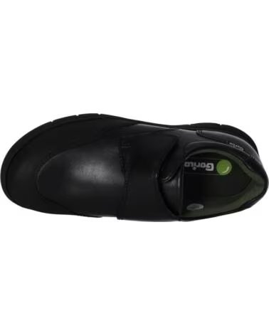 GORILA ZAPATOS ESCOLARES DE PIEL 33600 CON VELCRO NEGRO