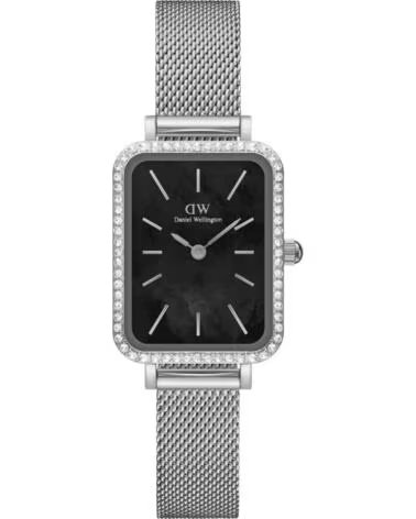 MONTRE DANIEL WELLINGTON DW00100667 CARRÉE ARGENTÉE GRIS
