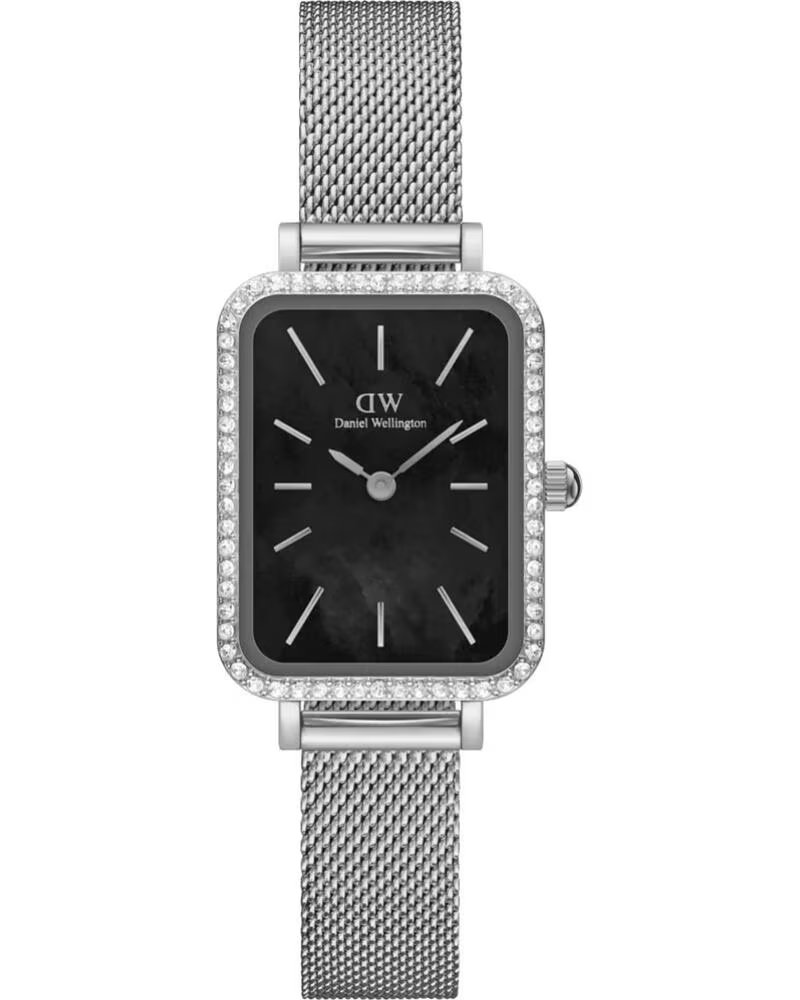 MONTRE DANIEL WELLINGTON DW00100667 CARRÉE ARGENTÉE GRIS