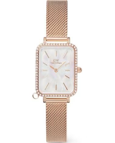 MONTRE DANIEL WELLINGTON DW00100748 QUARTZ RECTANGULAIRE OR ROSE ROSA