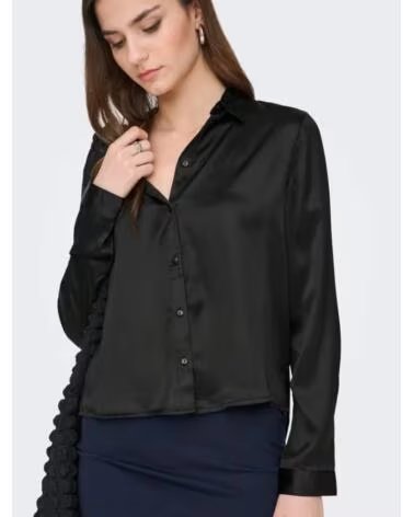 JACQUELINE DE YONG CHEMISE FEMME FIFI 15203504 NEGRO