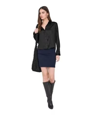 JACQUELINE DE YONG CHEMISE FEMME FIFI 15203504 NEGRO