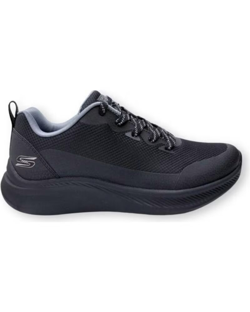 SKECHERS Zapatillas Bobs Sport Moda Flex en negro para mujer BLACK SYNTHETIC-TEXTILE