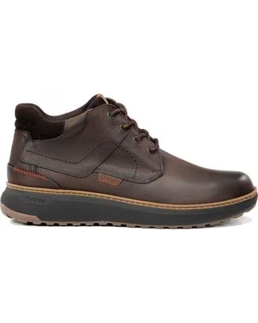 FLUCHOS STIVALI DA UOMO F2536 WILDFORD IN PELLE MARRONE CON LACCI MARRóN