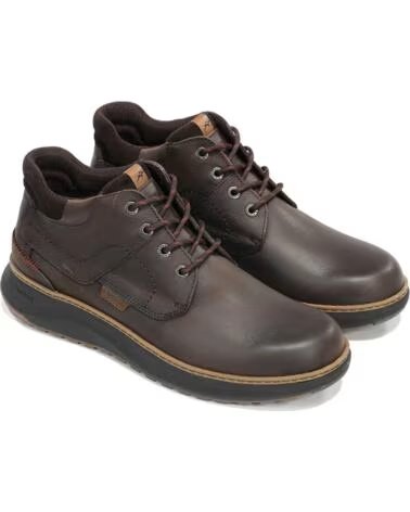 FLUCHOS STIVALI DA UOMO F2536 WILDFORD IN PELLE MARRONE CON LACCI MARRóN