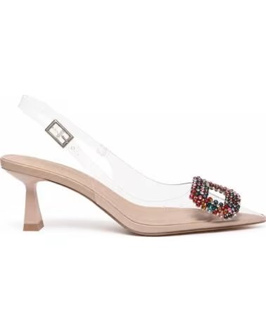 MONTEVITA SCARPA CON TACCO E CINTURINO POSTERIORE CON STRASS NUDE-MULTI