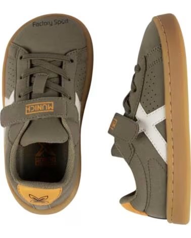 MUNICH MINI OPEN VCO KINDER SNEAKER KAKI WEISS KAKI-BLANCO