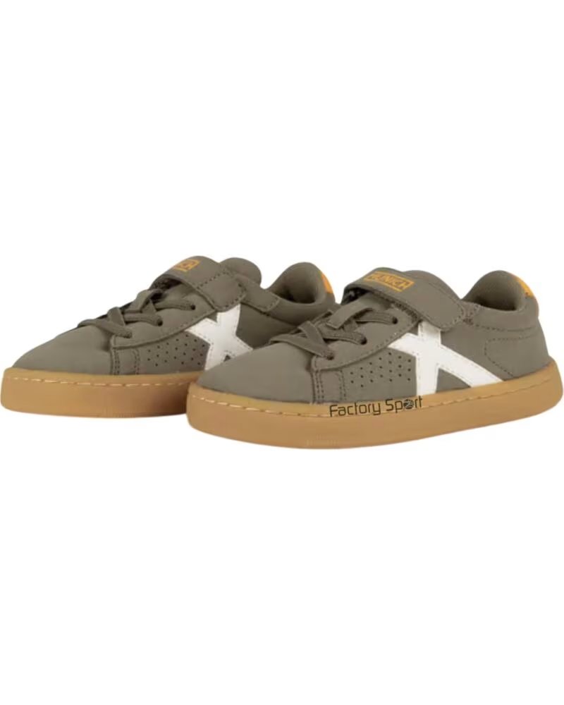 MUNICH MINI OPEN VCO KINDER SNEAKER KAKI WEISS KAKI-BLANCO