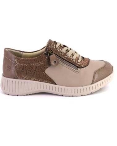 SUAVE 3302 BASKETS CASUAL FEMME TAUPE CUIR BEIGE