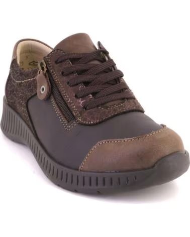 SUAVE 3302 ZAPATILLAS CASUAL DE MUJER TAUPE PIEL MARRON