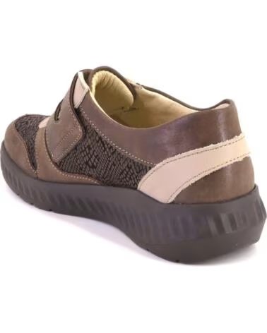 CHAUSSURES FEMME SUAVE 3745 EN CUIR MARRON