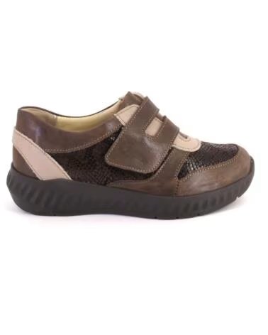 CHAUSSURES FEMME SUAVE 3745 EN CUIR MARRON