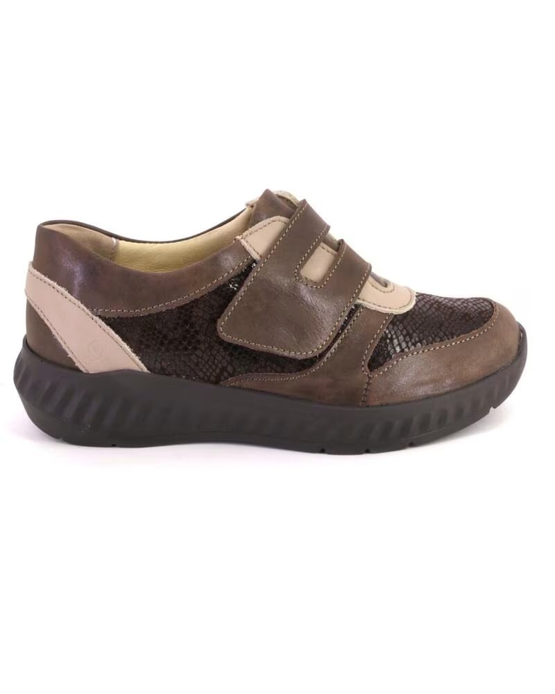 CHAUSSURES FEMME SUAVE 3745 EN CUIR MARRON
