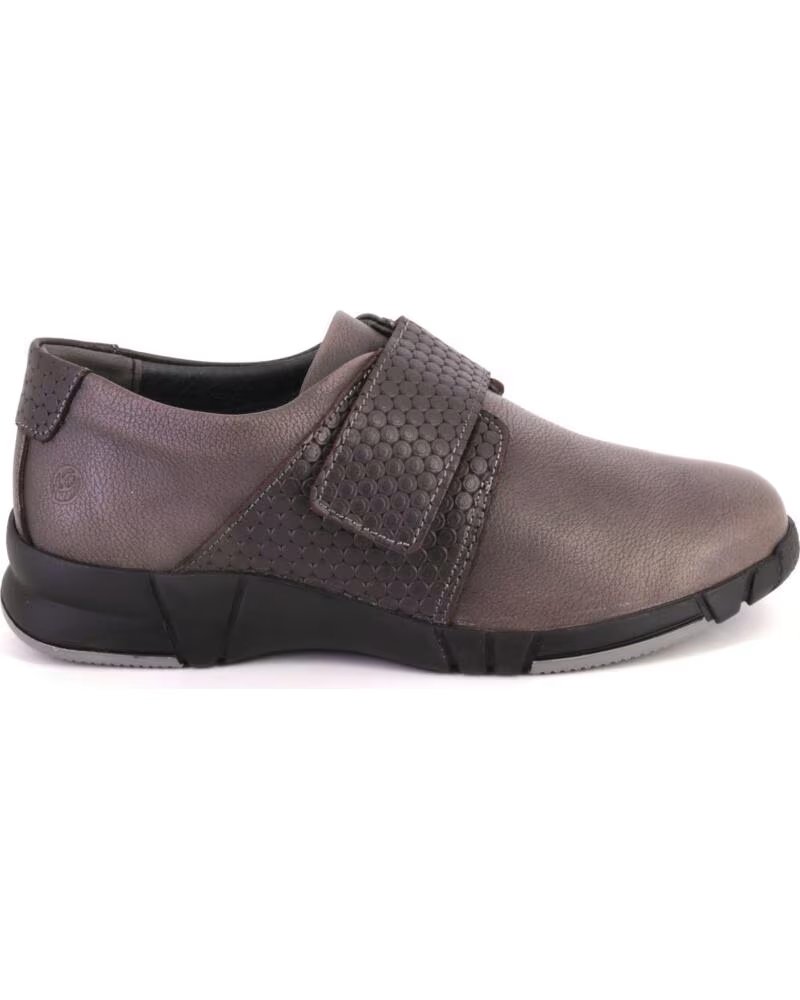 ZAPATILLAS CASUAL DE MUJER SUAVE 3203 EN PIEL TAUPE