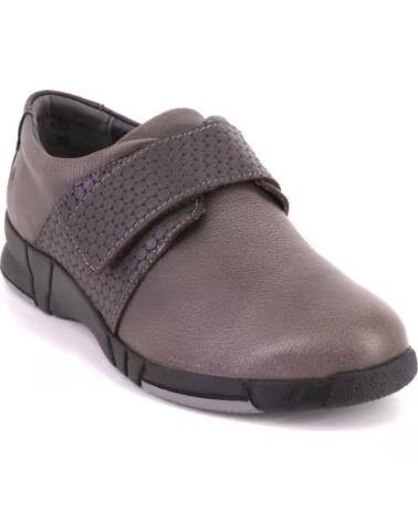 ZAPATILLAS CASUAL DE MUJER SUAVE 3203 EN PIEL TAUPE