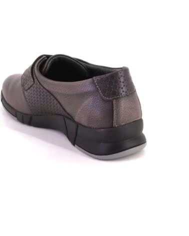 ZAPATILLAS CASUAL DE MUJER SUAVE 3203 EN PIEL TAUPE