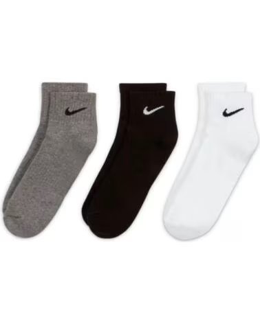 NIKE MEIA U EVERYDAY TRICOLOR TORNOZELO