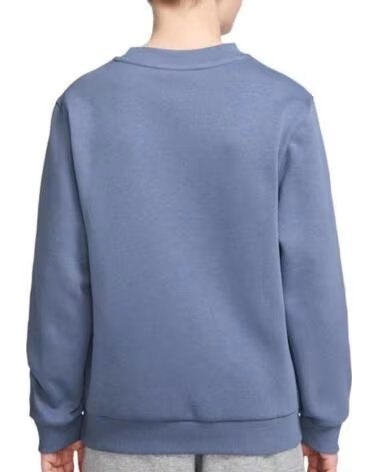 NIKE SWEAT-SHIRT CLUB FLC ENFANT SANS CAPUCHE FD3006-499 BLEU CIEL CELESTE