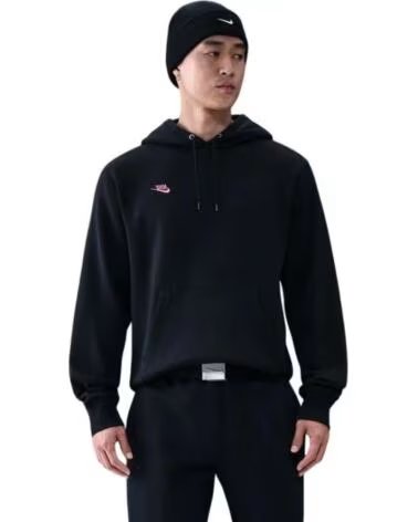 NIKE SWEAT À CAPUCHE CLUB FN3859-011 NOIR HOMME BLACK OR GREY