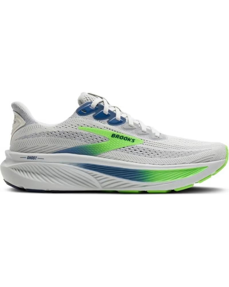 BROOKS Zapatillas Ghost 17 Gris Verde 1104421D454 BLANCO AMARILLO