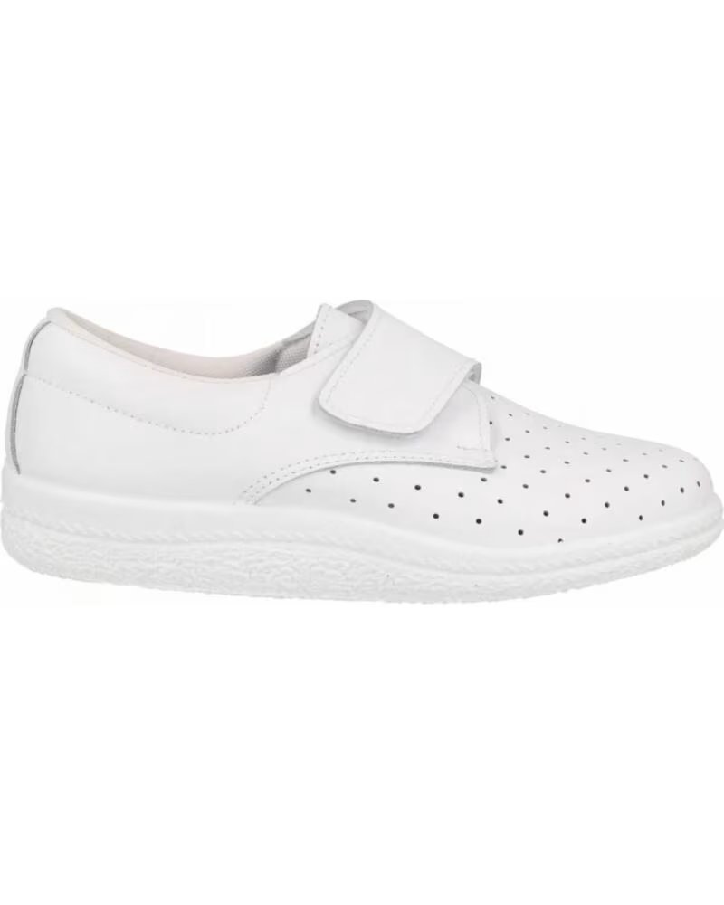 POSTIGO ANATOMISCHER GESCHLOSSENER SCHUH MIT KLETTVERSCHLUSS FÜR HERREN MODELL 1 WEISS BLANCO
