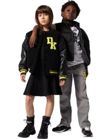 DKNY COLETE ACOLCHOADO NINA PRETO NEGRO