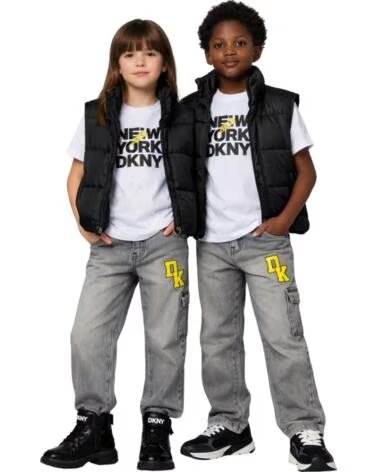 DKNY COLETE ACOLCHOADO NINA PRETO NEGRO