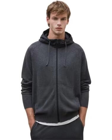 ECOALF VESTE À CAPUCHE POUR HOMME GRIS
