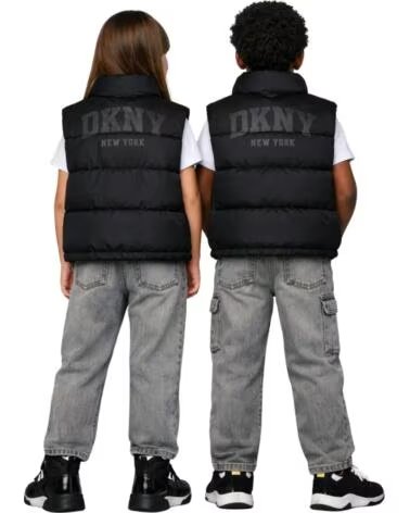DKNY COLETE ACOLCHOADO NINA PRETO NEGRO