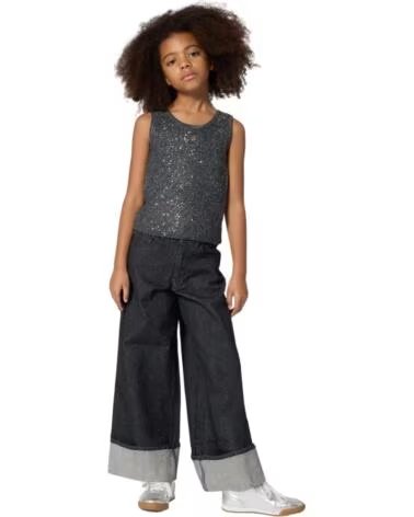 DKNY PANTALONES NINA EN COLOR TEJANO NEGRO