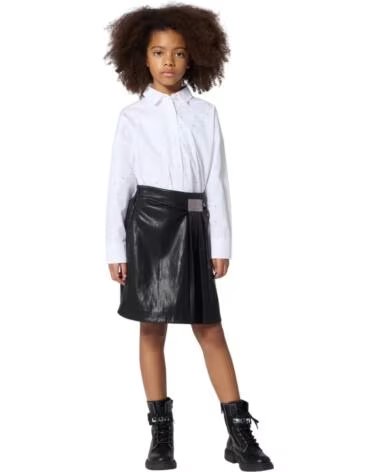 DKNY CAMICIA RAGAZZA STRASS STELLE BLANCO