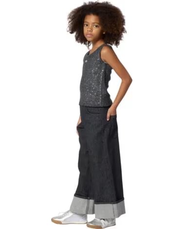 DKNY PANTALONES NINA EN COLOR TEJANO NEGRO