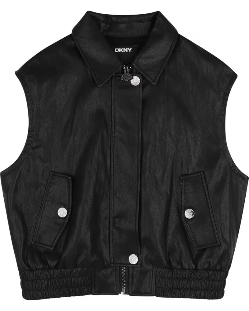 DKNY MADCHEN WESTE KUNSTLEDER NEGRO