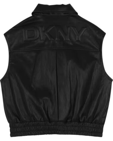 DKNY MADCHEN WESTE KUNSTLEDER NEGRO