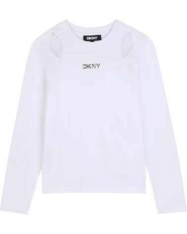 DKNY LANGARMSHIRT FUER MAEDCHEN WEISS BLANCO