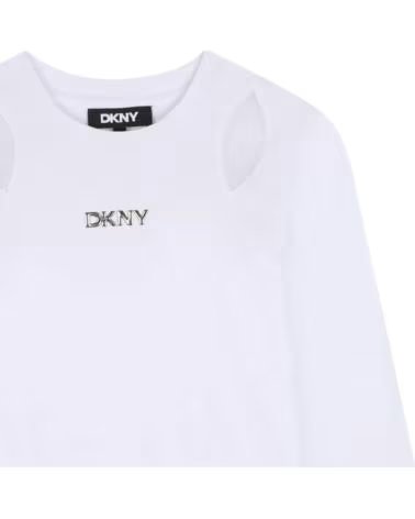 DKNY LANGARMSHIRT FUER MAEDCHEN WEISS BLANCO