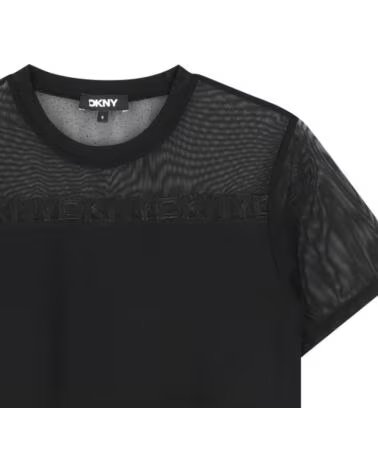DKNY KURZARMSHIRT NINA SCHWARZ NEGRO