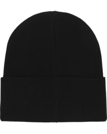 DKNY MÜTZE IN SCHWARZ MIT UMSCHLAG UND LOGO NEGRO