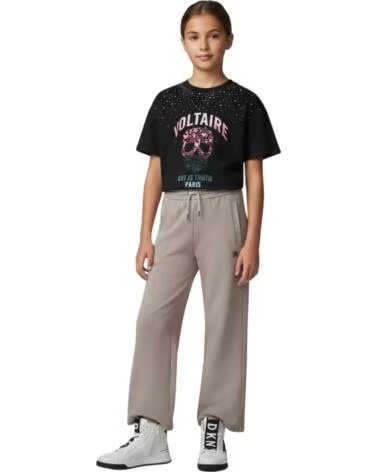 ZADIG AND VOLTAIRE T-SHIRT MANCHES COURTES FILLE OBSCURITÉ OSCURIDAD