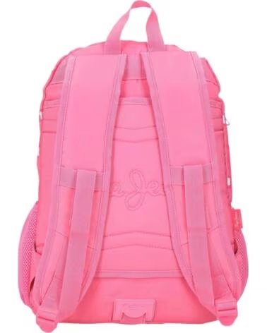 PEPE JEANS ZAINO SCOLASTICO ROSA CON STAMPA CUORI E STELLE