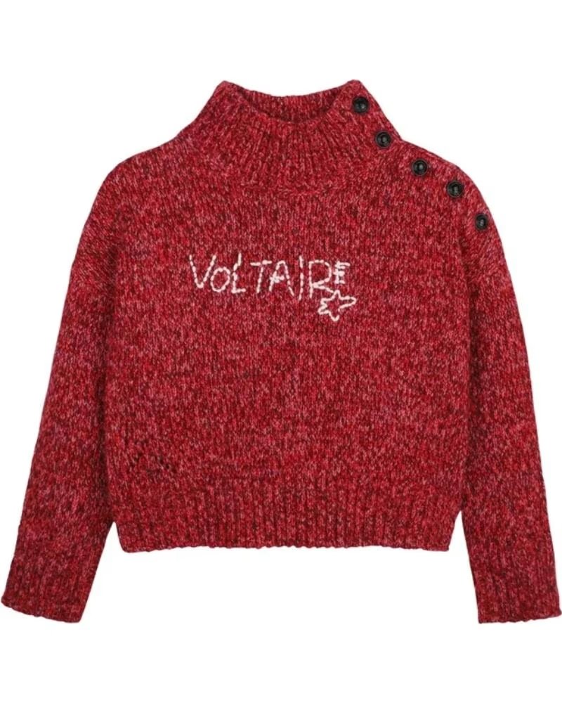 ZADIG & VOLTAIRE PULL NINA EN BORDEAU BURDEOS