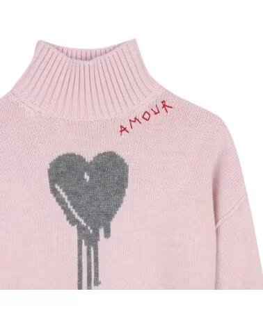 ZADIG AND VOLTAIRE NINA MÄDCHEN PULLOVER MIT HERZ RUBOR ROSA CHINA