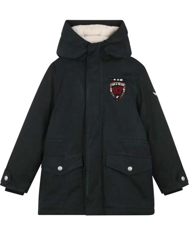 ZADIG & VOLTAIRE MANTEAU NINA À CAPUCHE OBSCURITÉ OSCURIDAD