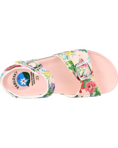 Sandali per Donna e Bambina PABLOSKY SANDALIA BIO FLORES GLITTER 498770 BLANCO